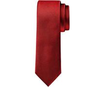 BomGuard Cravatta uomo donna slim 6 cm rosse, non lucido,rosso