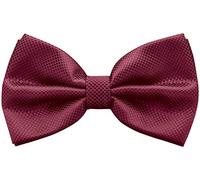 BomGuard Papillon adult uomo donna a scacchi,bordeaux-rosso