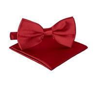 BomGuard Papillon da uomo con pochette - Rosso rubino