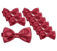 BomGuard papillon da uomo set da 10 - Bordeaux rosso scuro