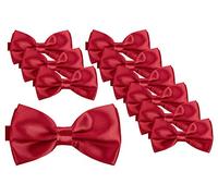 BomGuard papillon da uomo set da 10 - Rosso rubino