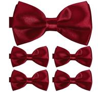 BomGuard Papillon da uomo set da 5 - Bordeaux rosso scuro