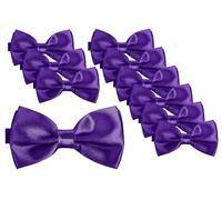 BomGuard Set da 10 Papillon uomo donna, porpora