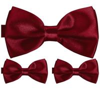 BomGuard Set da 3 Papillon Uomo, bordeaux