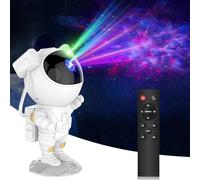Bomkim Astronauta Proiettore LED Galassia Stelle, 8 Modalità Nebulosa, Timer e Telecomando, Luce Notturna per Soffitto Camera, Adatto per Bambini e Adulti