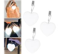 BomKra Luce tascabile a LED con sensore, torcia elettrica, regalo per donne, mamme, amiche, colleghi, regalo per San Valentino (amore, 3 pezzi)