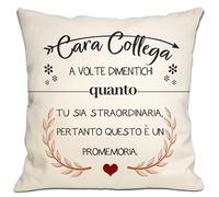 Bommex Cara Collega A volte dimentichi quanto tu sia Straordinaria Coperta per cuscino da donna Cara collega donna Compleanno Regalo di Natale Promemoria ispiratore per colleghe donne(Cara Collega-2)