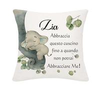 Bommex Regalo per nipote adorabile copricuscino a cartoni animati per zia Regalo di compleanno e di famiglia, perfetto anche per la festa della mamma e Natale