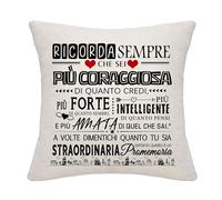 Bommex Ricorda Sempre Tu Sia Straordinaria Fodera per cuscino regalo ispiratore per donne Famiglia amici compleanno laurea regalo di Natale (lei)