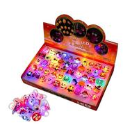 BommFu Anelli LED 50 Pezzi Gioielli Da Lampeggianti A Tema Halloween