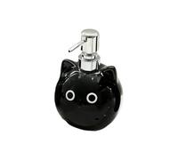 BommFu Bottiglia Per Sapone Per Mani | 480ml Antigoccia Antifuoriuscita - Bottiglie Vuote Per Sapone In Ceramica Gatto Nero Per Lozione,Per Shampoo Creme Viso Lozione Corpo Viaggio Casa Ufficio