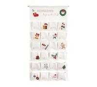BommFu Calendario Avvento Di Natale 2025 Con 24 Tasche - Tessuto Riutilizzabile | Per Dolci E Giocattoli In Casa