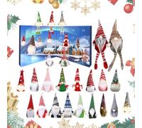 BommFu Calendario con conto alla rovescia di Natale - calendario con figure giocattolo | Gioielli festivi per 24 giorni figure decorative per donne, uomini, famiglia, ufficio, adulti