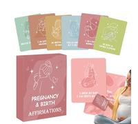BommFu Carte Affermazioni Per Il Parto - Affermazioni Quotidiane 50 Pezzi | Mindfulness Sostegno Emotivo Ispirazione Per Donne Adulti Genitori