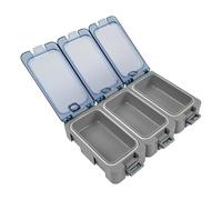 BommFu Contenitore per accessori da , 3 pezzi, impermeabile, organizer portatile si al buio, per gioielli, aghi da , componenti elettronici, multifunzionali
