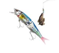 BommFu Esche Per Persico,Ami Con Design Multi-Sezione - Esche per la al Persico con Lustrini | Per Trota Pesce Gatto Barca Trota Torrente