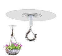 BommFu Gancio autoadesivo da soffitto | Gancio da parete con fusibile senza forature | Gancio adesivo extra forte per vasi di fiori - Gancio da soffitto per piante, vasi di fiori