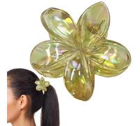 BommFu Hawaiano, fermagli per capelli grandi, trasparenti, per capelli sottili, antiscivolo, per donne e ragazze