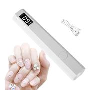 BommFu Lampada UV per unghie in gel | Min-i U V lampada per unghie | 2 in 1 lampada UV per unghie & Nail Stamp con supporto magnetico - Torcia LED ricaricabile UV per indurire colla e unghie