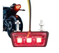BommFu Luci LED per Moto, Fanale per Motocicli, Fanale Posteriore Antivibrante ad Alta Intensità per la Guida Notturna