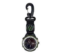 BommFu Orologio Con - Luminosa Al Buio - Orologio Da Tasca Multifunzionale Con Moschettone,Per Outdoor Campeggio Escursionismo Sport Alpinismo Avventura Uomini Donne