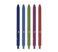 BommFu Penna Gel - Penna Serie Premium,Set Da 5 Penne A Con Punta Fine A Asciugatura Rapida Per Scrittura Ideali Per Appunti Journaling Scuola Uomini Donne