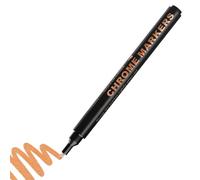 BommFu Penna Vernice Cromata - 4 Pezzi Alta Lucentezza Oro Argento Bronzo - Pennarello Vernice Cromata Per Metallo - per Metallo Specchio Legno Roccia Pelle Gioielli Modellismo Artigianato
