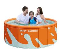 BommFu Piscina Per Bambini Da Giardino | Piscina Pieghevole | Grande Piscina Per Bambini In PVC Spesso | Piscina Per Bambini Pieghevole Extra Large Da Esterno - Piscina Da Gioco Per Tutta La Famiglia