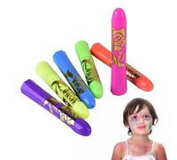 BommFu Pittura Luminescente Per Viso - Bastoncini Luce Nera | Stick Sicuri Lavabili Per Maschere Compleanni Festa Adulti Bambini