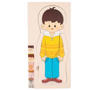BommFu Puzzle per il corpo umano, puzzle di anatomia | Puzzle di anatomia per bambini 3-5 | scheletrica dettagliata interattiva educativa per lo sviluppo cognitivo esperimenti pratici