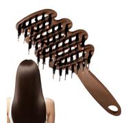 BommFu Spazzola Per Capelli Da Doccia,con Massaggiatore a Setole Leviganti e Antistatiche | Pettine per Massaggio del Cuoio Capelluto | per Casa Viaggio Salone Spa Matrimonio Vacanza