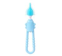BommFu Spazzola per pulizia in silicone, Spazzola per bottiglie in silicone, Detergente per capezzoli e biberon in, per la pulizia del biberon per bambini con manico lungo per