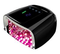 BOMOQING Lampada UV ricaricabile per unghie da 96 W, luce UV senza fili per unghie con display LCD, sensore automatico, 4 impostazioni timer e sensore intelligente asciuga unghie portatile, luce per