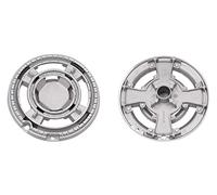 Bompani Boreal - Bruciatore Spartifiamma quadrupla corona originale Defendi - Ego completo di copertura smaltata nera opaca per cucina piano cottura - DFE052/OP