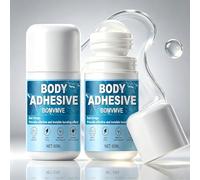 BOMVMVE 2x60ML Adesivo per Tessuti, Fashion Tape Invisibile e Impermeabile, per Calze a Compressione, Collant, Reggicalze, Spalline, Tenuta Duratura ma Facile da Rimuovere,Formato Compatto e Portatile