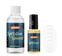 BOMVMVE Colla per la Pelle del Viso, Solvente per Colla, Coll-a per il Viso per Trucco con Effetti Speciali