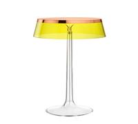 Bon Jour Lampada Da Tavolo Rame Con Paralume Giallo