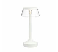 Bon Jour Unplugged Lampada Da Tavolo Bianco Con Paralume Trasparente