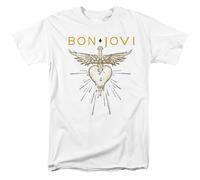Bon Jovi - Greatest Hits - T-Shirt A Maniche Corti Unisex - Bianca