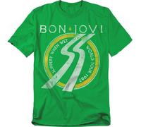 Bon JoviSlippery When Wet Maglietta Date del Tour Adulto Unisex (TV20674)