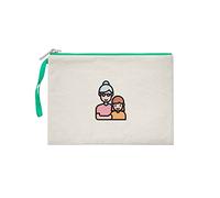 Bona Basics Bucbgi-100681-m, Pochette Donna, Beige, 25x18 Cm