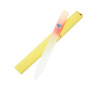 Bona Fide Beauty Lima per unghie in vetro ceco per unghie naturali, 1 pezzo oro arancione ad alta grana cristallo (180/240) cura delle unghie artigianale dall'UE