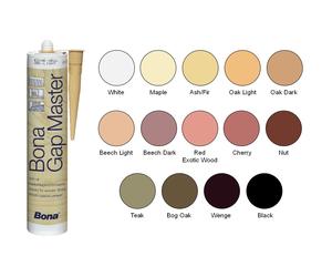 bona Gap Master stucco elastico nei colori dei vari legnami, per stuccare parquet battiscopa - TEAK