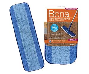 Bona Pad di Pulizia in Microfibra con Design a Due Zone, Panno Pulizia, Panni per parquet, Panni detergenti Pavimenti, Intense pav, Microfiber mop