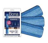 Bona pad di pulizia in microfibra con design a due zone 3 pz