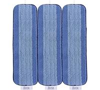 Bona pad pulizia microfibra design due zone, panno pulizia parquet 3 pz | panni per parquet, panni detergenti pavimenti, intense pav, microfiber mop