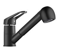 BONADE Rubinetto da Cucina Estraibile Nero Rubinetti per Lavello con 2 Modalità Rubinetto da Cucina Estensibile Miscelatore da Cucina in Ottone Cromato Acqua Calda e Fredda