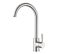 BONADE Rubinetto Lavello Cucina in Acciaio Inox 304, Miscelatore Cucina Alta Pressione Girevole a 360°, Rubinetto Cucina Monocomando, Rubinetti Cucina Acqua Calda e Fredda