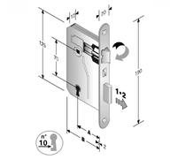Bonaiti Serratura Patent mm 8x70 E30 Bt Bronzata Gb - 48 042 030 ME