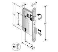 Bonaiti Serratura Patent mm 8x70 E40 Bt Bronzata Gb - 48 042 040 ME